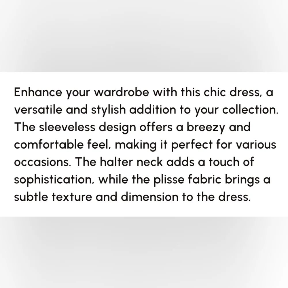 💜V-Neck Halter Plisse Dress - Picture 5 of 8